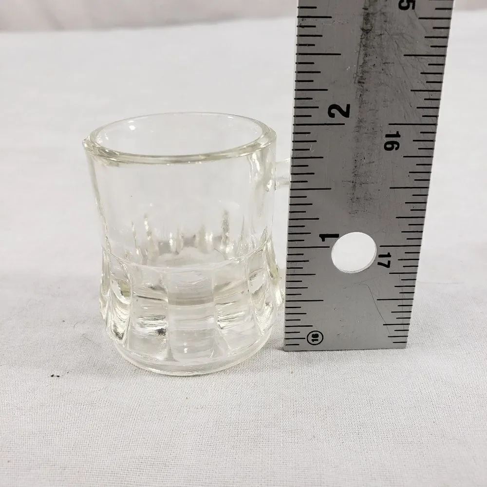Vintage Federal Mini Beer Mug Shot Glass w/ Handle 2
